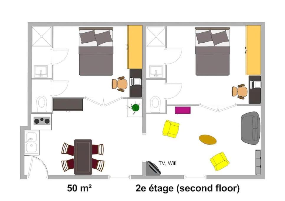 Appart Top Center 2 Chambres 2 Salles De Bain Montpellier Zewnętrze zdjęcie